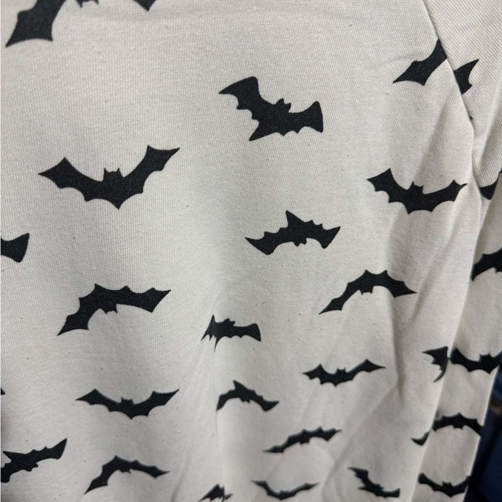 Grayson Threads White Top with Black Bat Design - Picture 2 of 4